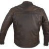 Leather Motorcycle Jacket - Men's - Concealed Carry Pockets - Brown - MJ796-BRN-11DL