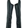 Leather Chaps - Men's - Big and Tall - Up To 5XL - Tall - Motorcycle - DS-447TALL-DS