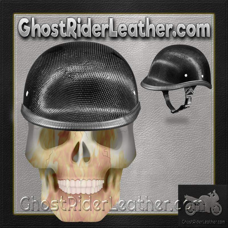 Novelty Motorcycle Helmet - Real Carbon Fiber - Jockey Polo - 2003G-DH