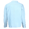 Leather Shirt -Men's - Blue - Snap Closure - Men's - Up To Size 5XL - MJ777-15-DL