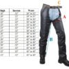 Leather Motorcycle Chaps - Braid Design - Men or Women - Naked - C326-11-DL