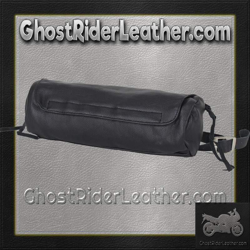 Motorcycle Tool Bag - Leather - Soft Fork Bag with Inside Pocket - TB3021-NEW-DL