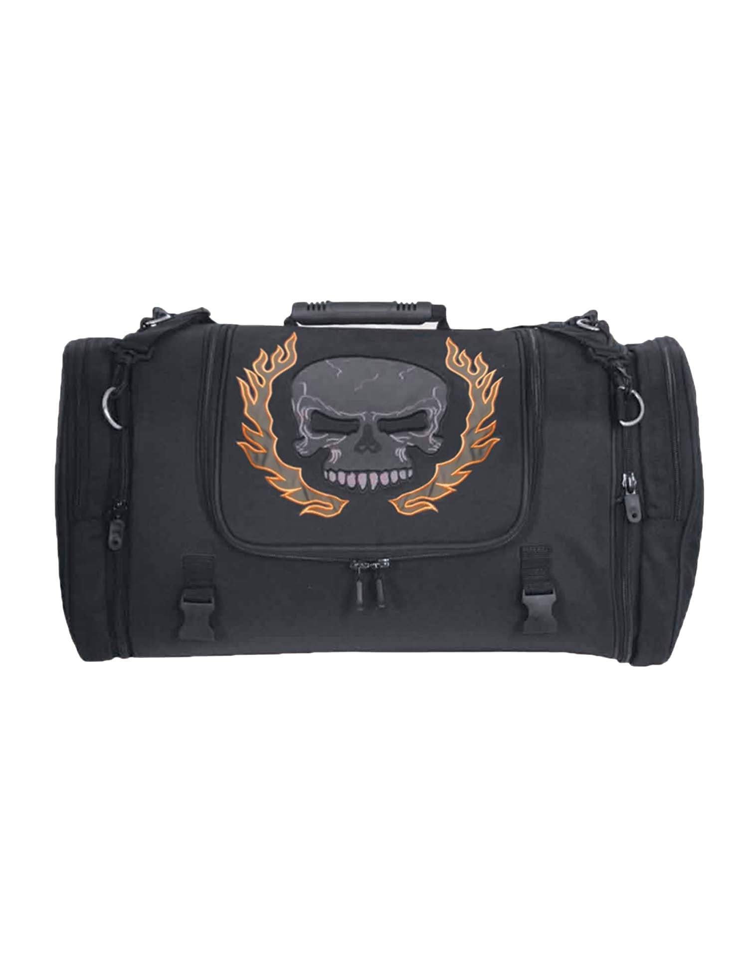 Textile Travel Bag - Reflective Skull - Motorcycle Luggage - 2474-00-UN