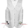 Leather Motorcycle Vest - Men's - Gun Pockets - Up To 8XL - DS122-DS