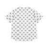 Skull Print - White on Black - Women's Baseball Jersey (AOP)