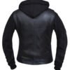 Ladies Lambskin Leather Hoodie Vest Jacket - SKU 6898-00-UN