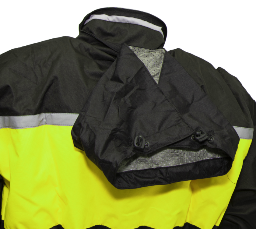 Men's Waterproof Motorcycle Rain Suit in Neon Green - SKU ATM3003-GREEN-FM
