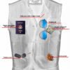 Leather Motorcycle Vest - Men's - Gun Pockets - Up To 12XL - No Collar - Big and Tall - AM9193-DS