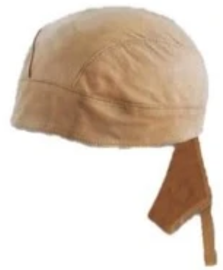 Leather Headwrap - Cream - Biker Durag - 1335-10-UN