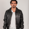 Leather Bomber Jacket - Men's - Castor - WBM2351-FM