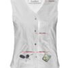 Leather Vest - Women's - Longer Body - Side Laces - Gun Pockets - DS206-DS