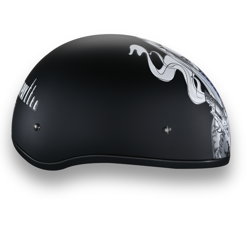 DOT Motorcycle Helmet - Make 'Em Pay - Guns - Shorty - D6-MP-DH