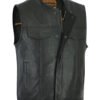 Leather Motorcycle Vest - Men's - Perforated - Club - Up To 8XL - DS183-DS