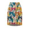 Colorful Cats - Multiple Colors - Women's Pencil Skirt (AOP)