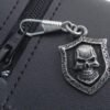 Zipper Pull - Skull Pendant - Distressed Pewter - Biker Accessories - Z-SKXL-DS