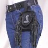 Leather Folding Pouch - Cobra - Fringe - Belt Bag - Motorcycle - AC1007-DL