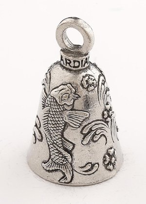 Koi Fish - Pewter - Motorcycle Guardian Bell® - Made In USA - SKU GB-KOI-FISH-DS
