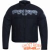 Textile Motorcycle Jacket - Men's - Reflective Skulls - Up To 6XL - Concealed Carry Pockets - DS600-DS