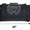 Textile Travel Bag - Reflective Skull - Motorcycle Luggage - 2474-00-UN