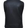 Leather Motorcycle Vest - Men's - SOA Club - Up To Size 8XL - 6655-NK-UN