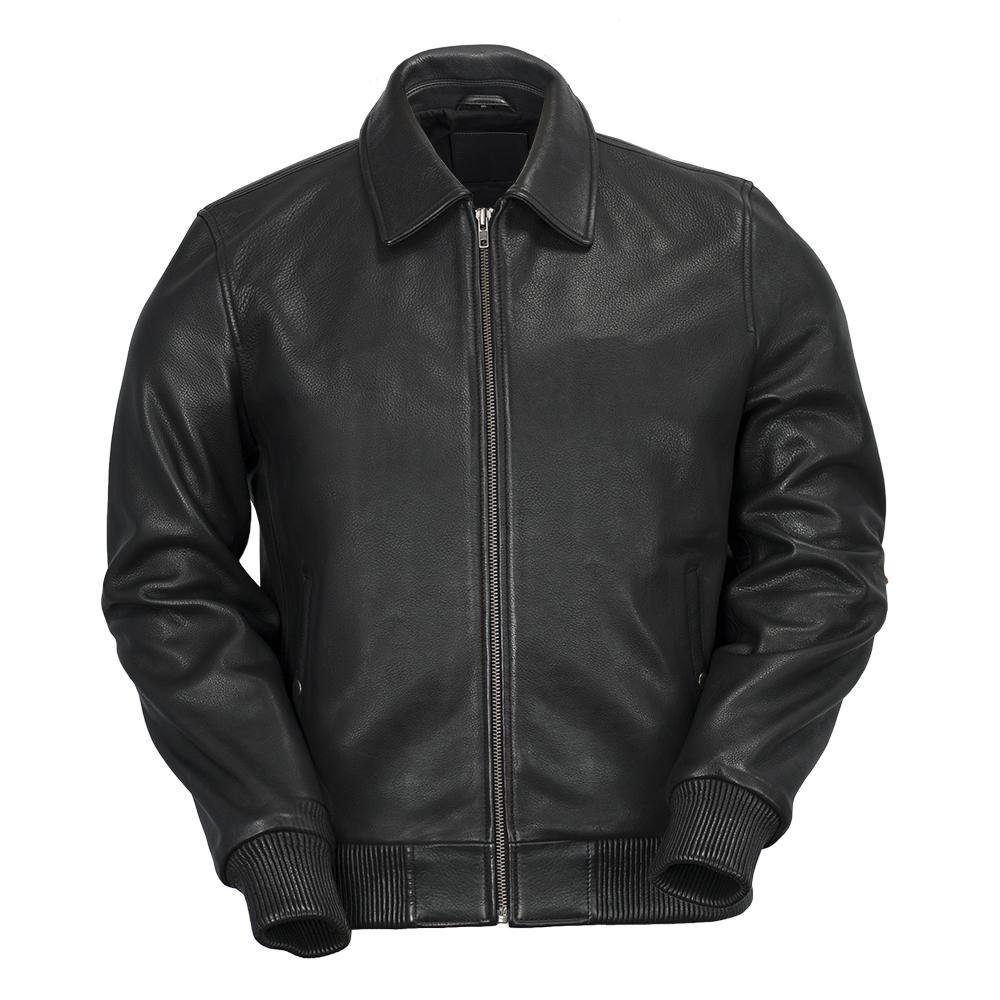 Leather Bomber Jacket - Men's - Castor - WBM2351-FM