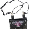 Leather Belt Bag - Pink - Eagle Design - Handbag - BAG35-EBL3-PINK-DL