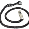 Get Back Whip - Black Leather - 50 Inches Long - SKU GBW1-11L-DL