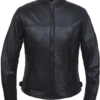 Leather Motorcycle Jacket - Women's - Lightweight - Premium - 6557-NG-UN