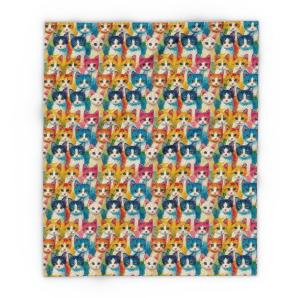 Oil Painting Kittens - Small Print - 3 Different Sizes - Multi Colors - Arctic Fleece Blanket
