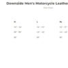Leather Motorcycle Vest - Men's - Downside - Black with Blue Stitching - Up To 5X - FIM693-QLT-BL-FM