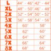 Leather Vest - Men's - American Flag - USA Biker - MV2750-DL Size Chart
