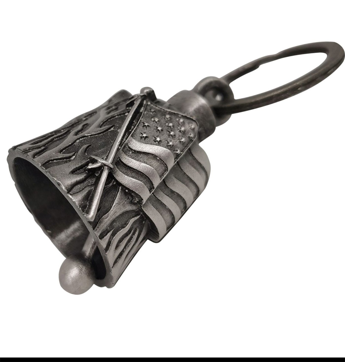 Motorcycle Ride Bell - 3D - USA Flag - Spirit Bell - Gremlin - DBL4-L-DS