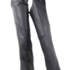 Women's Low Rise Leather Chaps - Studs - Premium Leather - C1007-11-DL