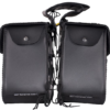 Slanted PVC Motorcycle Saddlebags with Studs - Motorcycle Luggage - SKU SD4054PV-DL