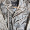 Embossed Eagle Retro Brown Motorcycle Jacket with Side Laces and Live To Ride - SKU MJ703-02-DL