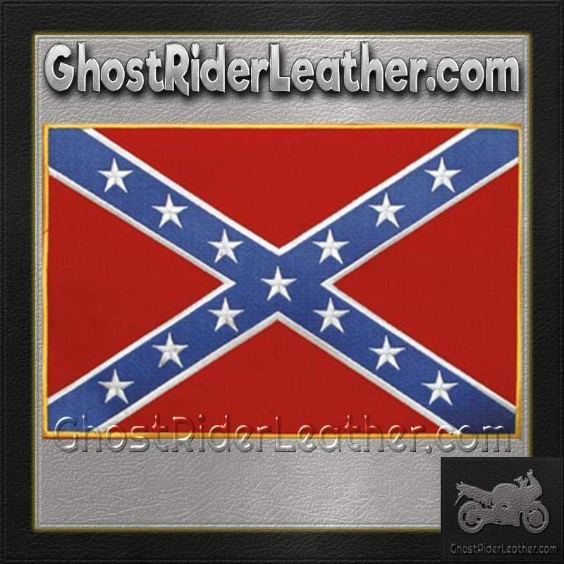Confederate Flag Patch - Rebel Flag Patch - Large - PAT-B103-DL
