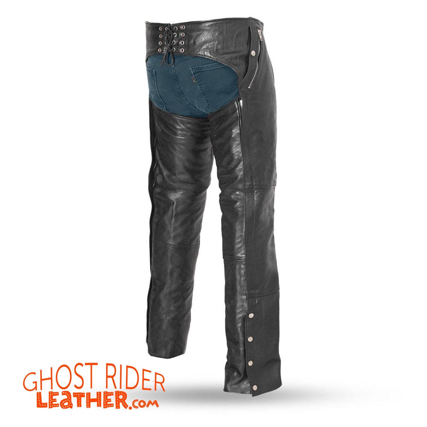 Leather Chaps - Men's - Motorcycle - Patriot - FIM840CSL-CDD-FM Size Chart