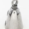 #1 Teacher - Pewter - Motorcycle Guardian Bell - Made In USA - SKU GB-#1-TEACHER-DS