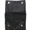 Leather Belt Bag - Teal Blue - Gun Pocket - Flying Skull Design - Handbag - BAG36-EBL10-TEAL-DL