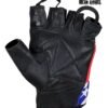 Leather Motorcycle Gloves - Rebel Flag - Unisex - Confederate - GL2038-N-DL