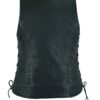 Leather Vest - Women's - Concealed Gun Pockets - Grommets - LV8530-07-DL