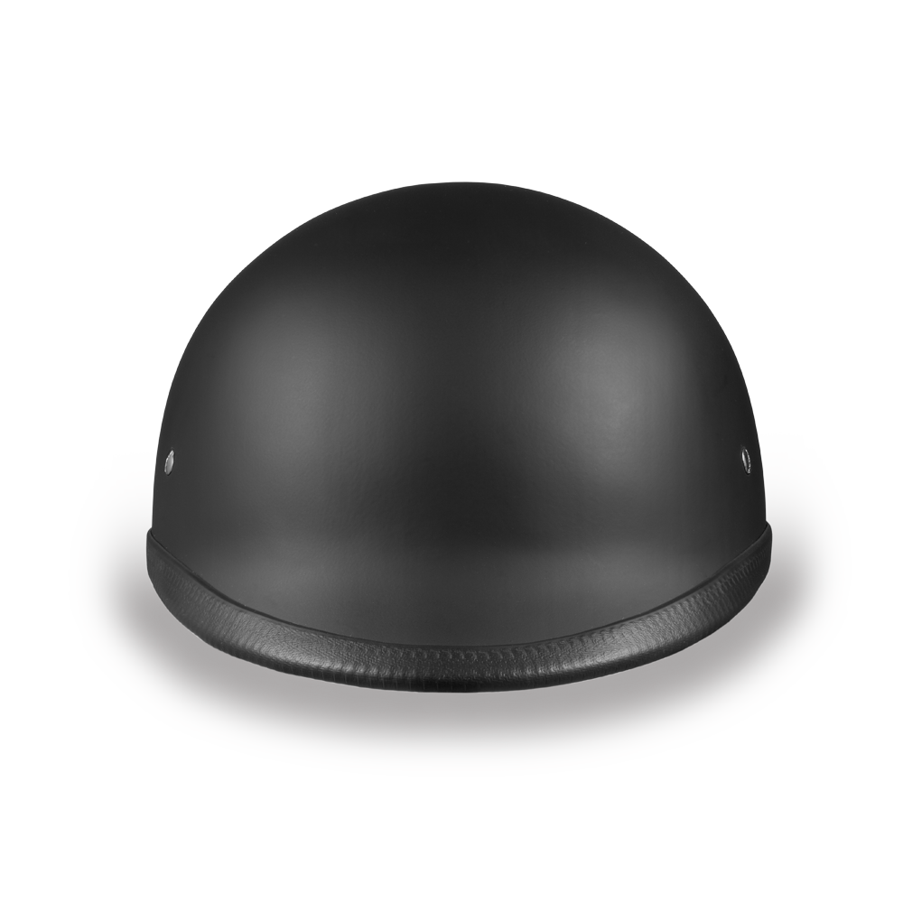 DOT Motorcycle Helmet - Dull Black - Jockey Hawk Polo - H1-B-DH