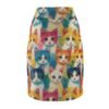Colorful Cats - Multiple Colors - Women's Pencil Skirt (AOP)