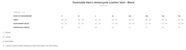 Leather Motorcycle Vest - Men's - Downside - Black Stitching - Up To 5X - FIM693-QLT-FM