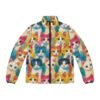 Colorful Cats - Multiple Colors - Men's Puffer Jacket (AOP)
