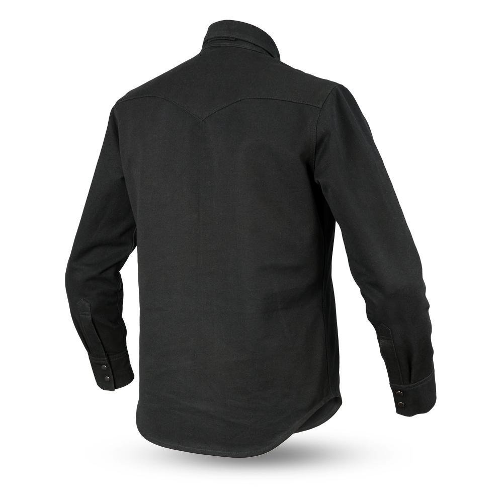 Canvas Motorcycle Shirt - Men's - Forsyth - Black - FIM416CNVS-FM