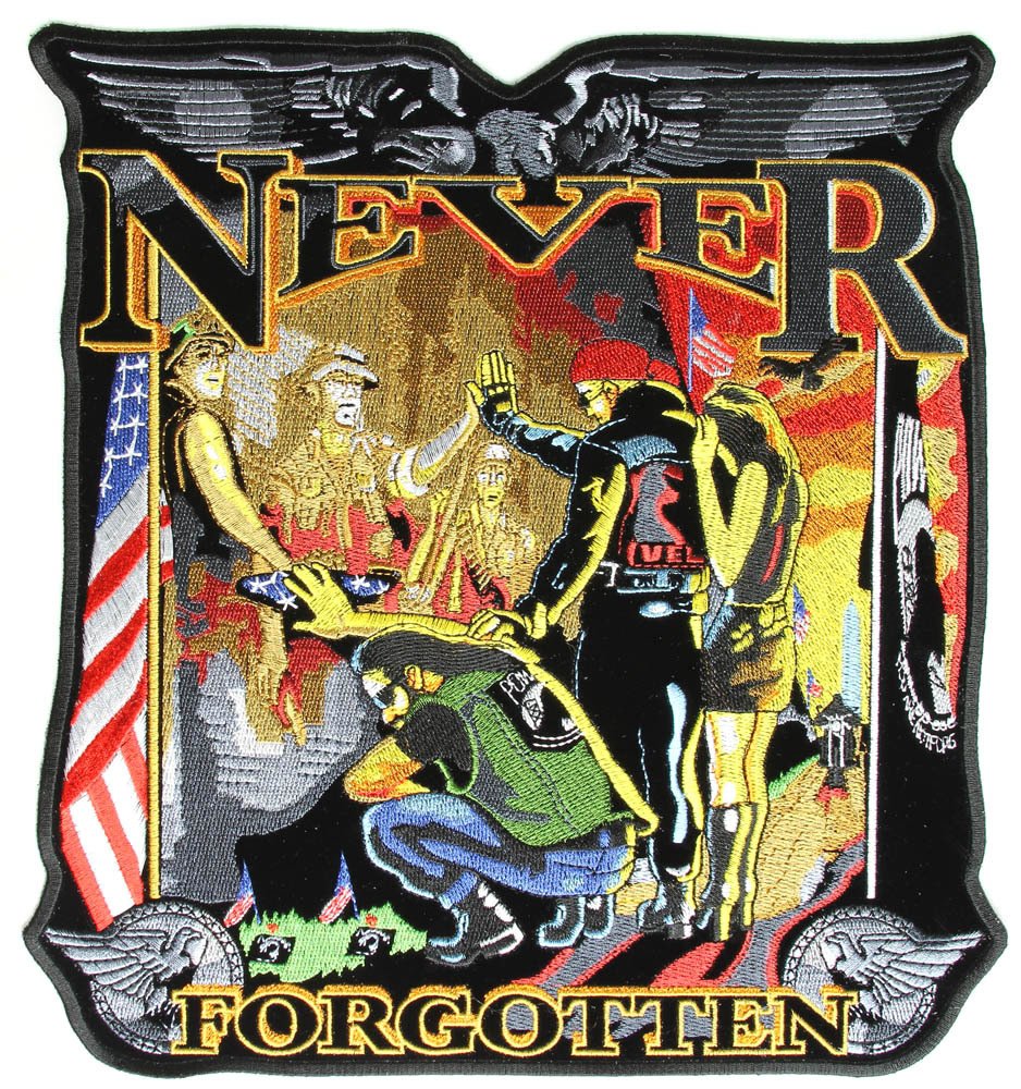 Vietnam Wall - Never Forgotten Vest Patch - Large - PPA4147-HI