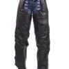 Leather Motorcycle Chaps - Braid Design - Men or Women - Naked - C326-11-DL