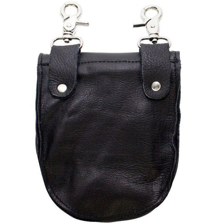 Belt Bag - Leather Purse - Studs Design - Small Handbag - BAG31-11-DL