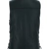Leather Motorcycle Vest - Men's - Gun Pockets - Up To 10XL - DS124-DS